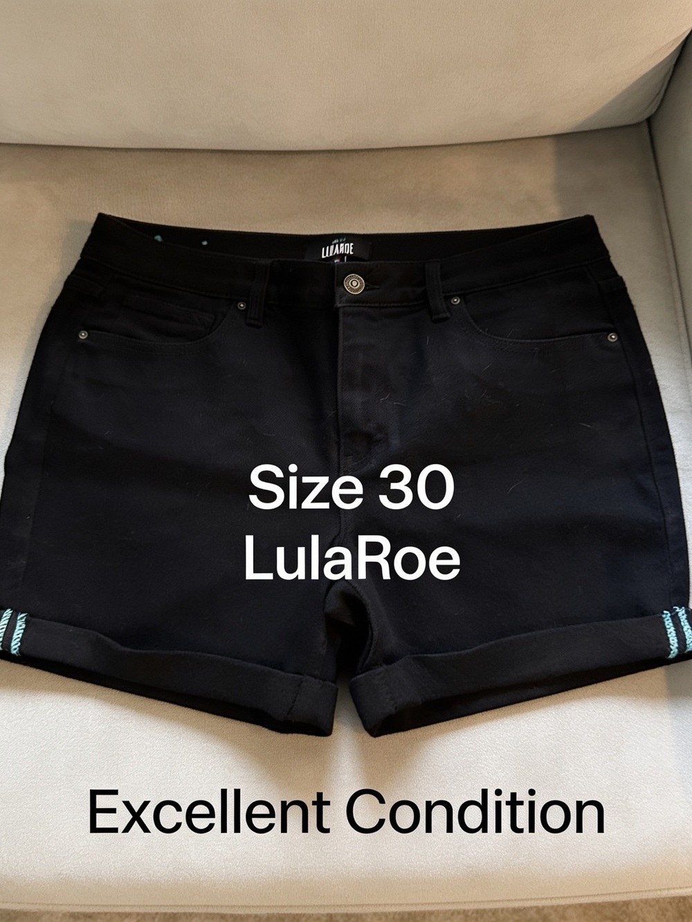 Judy Blue Black High-Waist Cuffed Shorts
